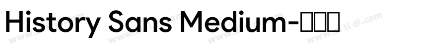 History Sans Medium字体转换